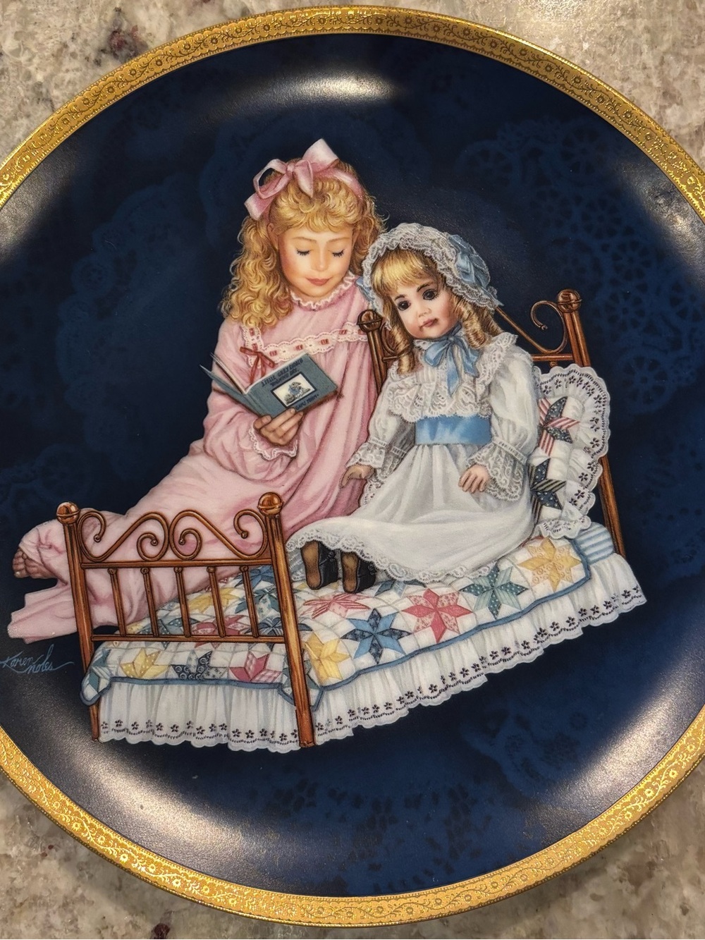 “Elizabeth and Heidi” Collectible Plate
